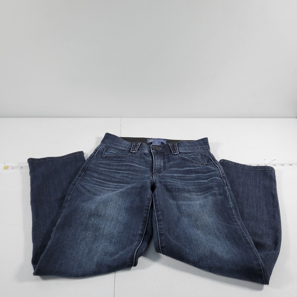Democracy Ab Solution‎ Skinny Jeans Women's Size 2P Dark Wash Stretch Denim